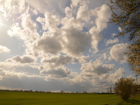 Wolkenspiel am Himmel