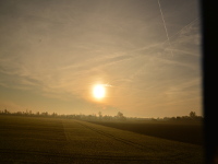 Sonnenaufgang im Nebel