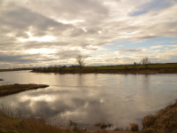 Wolkenspiel an der Elbe